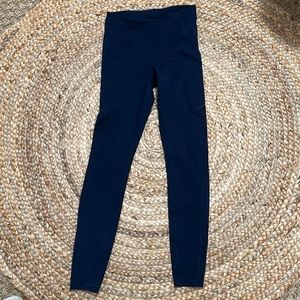 lululemon navy blue leggings with side pockets